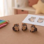 بندانگشتی سنجاب قهوه‌ای جیبی تویز - Image 2