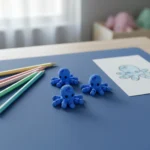 بندانگشتی هشت‌پای آبی جیبی تویز - Image 2
